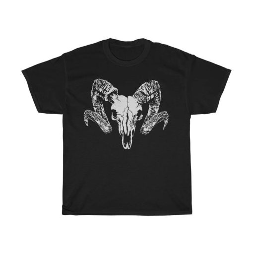 Goats Skull Satanic Unisex T Shirt ZA
