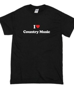I Love COUNTRY MUSIC T Shirt ZA