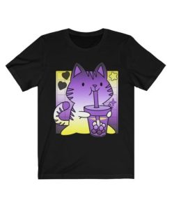 Kawaii Nonbinary Cat Shirt AA
