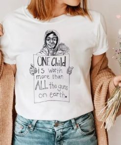 One Child Is Worth More Than All The Guns On Earth Shirt ZA
