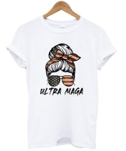 Ultra MAGA Funny Trump Biden American Flag USA Patriotic Shirt ZA