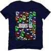 Among Us Collage Pattern T-Shirt ZA