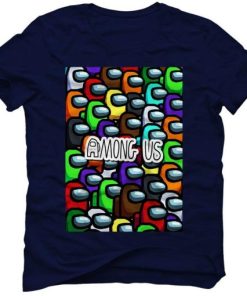 Among Us Collage Pattern T-Shirt ZA