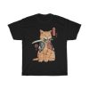 Catana cat samurai t shirt ZA