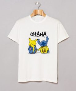 Ohana Pikachu and Stitch T-Shirt ZA