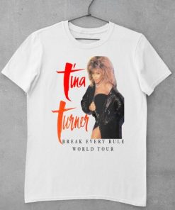 Tina Turner Break Every Rule World Tour White T Shirt ZA