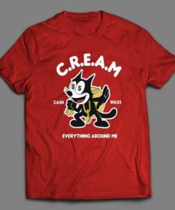 HIP HOP CAT Cream Cash Rules Shirt ZA