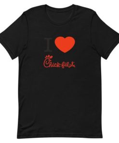 I Love Chick Fil A Short-Sleeve Unisex T-Shirt ZA