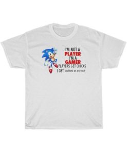 I’m Not A Player I’m A Gamer Sonic T-Shirt For Unisex ZA