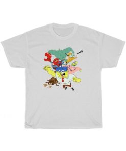 Sponge Out Of Water Superheroes Funny T-Shirt ZA