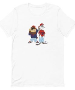 Gangster Taz and Bugs Bunny Short-Sleeve Unisex T-Shirt ZA