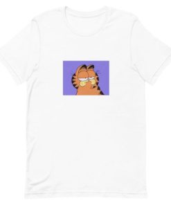 Garfield Purple Box Short-Sleeve Unisex T-Shirt ZA