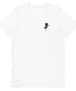 Small Red Rose Short-Sleeve Unisex T-Shirt ZA