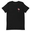 Tiny Flamingo Short-Sleeve Unisex T-Shirt ZA