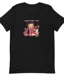 Vintage Betty Boop Valentine’s Day Short-Sleeve Unisex T-Shirt ZA