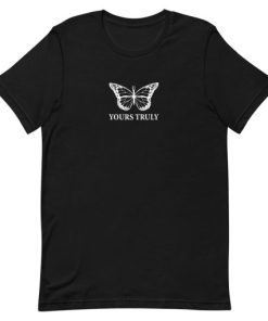 Yours Truly Rhinestone Butterfly Short-Sleeve Unisex T-Shirt ZA