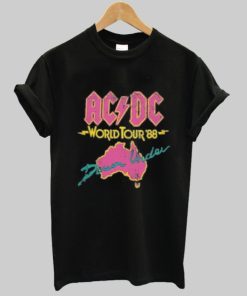 ACDC 1988 World Tour Distressed T Shirt ZA