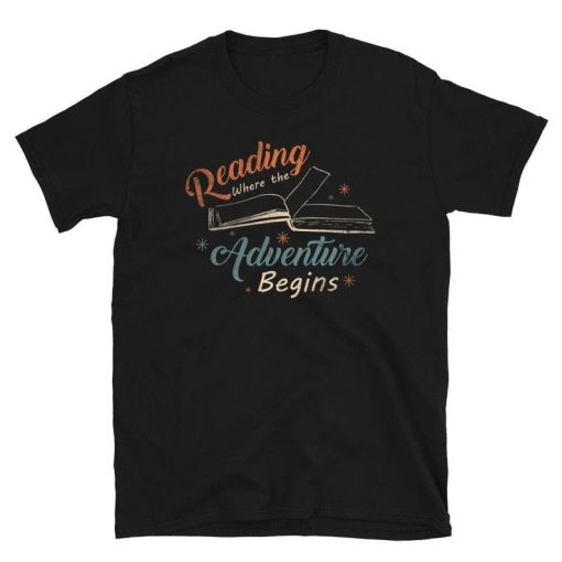 Adventure Reading Book Gift T-Shirt ZA