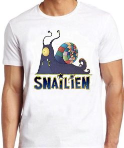 Alien Snail Slug Ufo Sci Fi Horror Area 51 Funny Meme Gift Tee Gamer Cult Movie Music T Shirt ZA