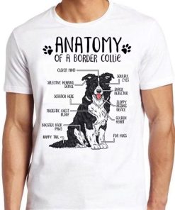 Anatomy Of Border Collie T Shirt ZA