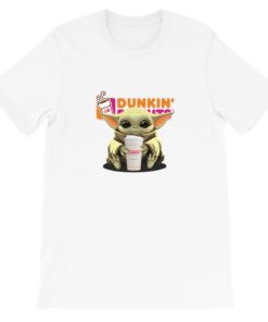 Baby Yoda hug Dunkin Donuts Short-Sleeve Unisex T-Shirt ZA