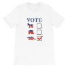 Vote Dinosaur Short-Sleeve Unisex T-Shirt ZA