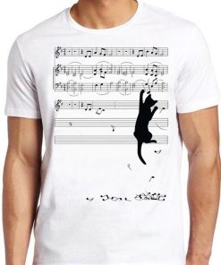 Cat Funny Music Notes Mischief Chief Meme SHRT ZA