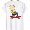 Charlie Brown Skateboard T-shirt Back ZA