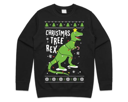 Christmas Tree Rex T-Rex Sweater ZA