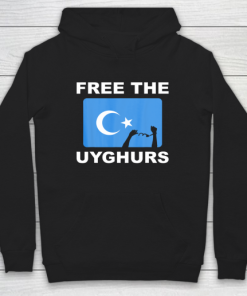 Free the Uyghurs Support Uighur Rights and Freedom Hoodie ZA