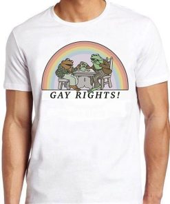 Frog & Toad Say Gay Rights LGBT Pride Proud Funny Meme Gift Tee Gamer Cult Movie Music T Shirt ZA