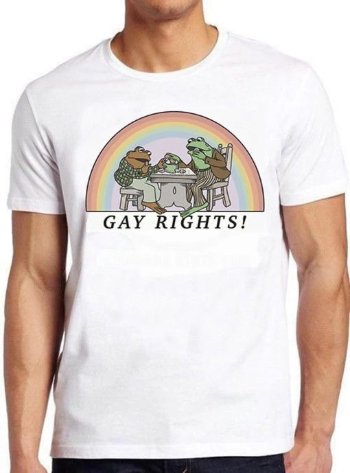 Frog & Toad Say Gay Rights LGBT Pride Proud Funny Meme Gift Tee Gamer Cult Movie Music T Shirt ZA