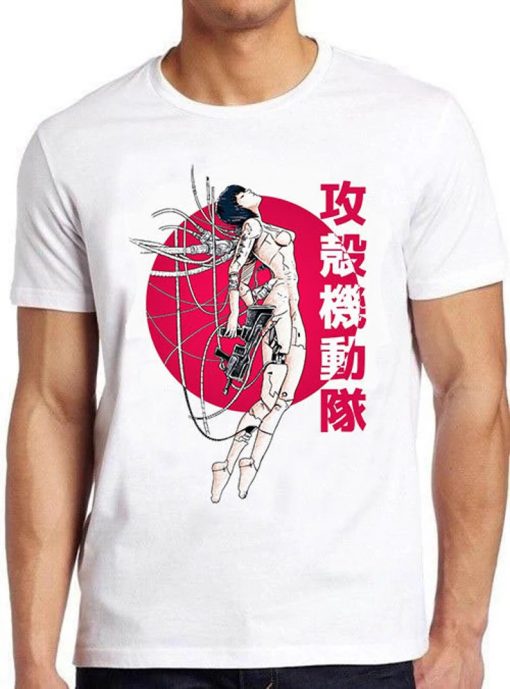 Ghost In The Shell Japanese Sun Meme Gamer Cool Cult Movie Music Gift Tee T Shirt ZA