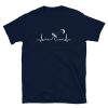Heartbeat EKG Pulse Kitesurfing Surfer Gift T-Shirt ZA