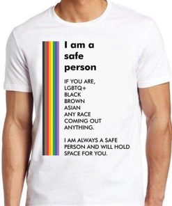 I Am A Safe Person LGBTQ LGBT Pride Meme Cool Cult Movie Gift Tee T Shirt ZA