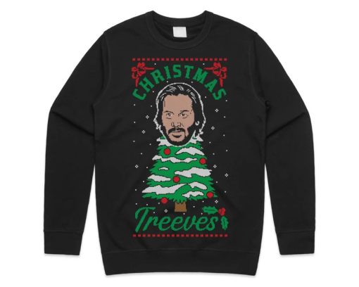 Keanu Reeves Christmas Treeves Sweater ZA