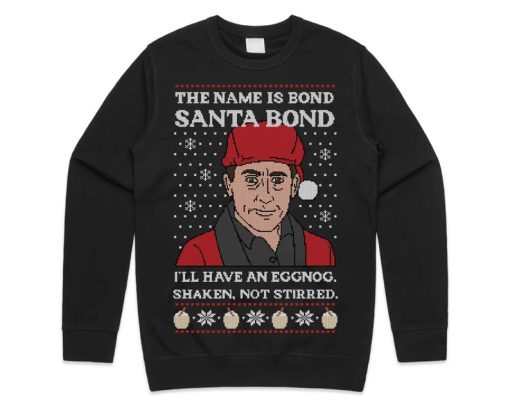 Michael Scott Santa Bond Christmas Sweater ZA