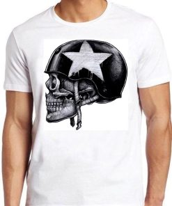 Skull Biker Harley Motorbike Ride Bike Punk Baby Retro Best Gift Top Tee Mens Womens Unisex T Shirt ZA