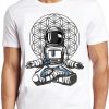 Space Astronaut Yoga Meditation Cool Gift Tee T Shirt ZA