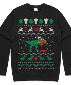 T-Rex Eating Reindeer Sweater ZA