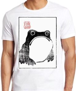 Unimpressed Frog Japanese Art Birthday Best Gift Tee Top T Shirt ZA