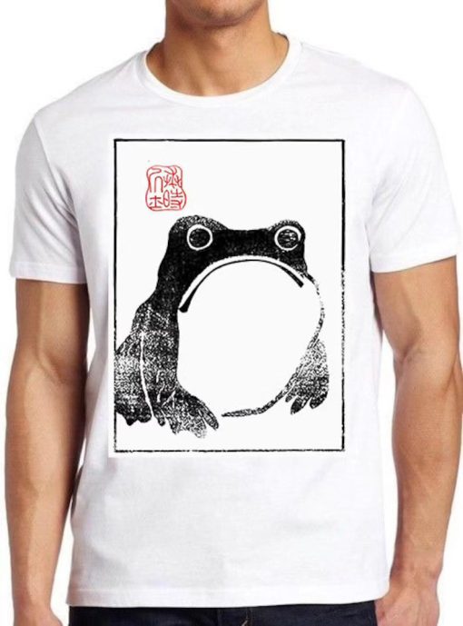 Unimpressed Frog Japanese Art Birthday Best Gift Tee Top T Shirt ZA