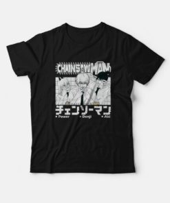 Chainsaw Man Aki Denji and Power T-shirt ZA