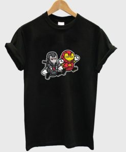 Iron Man and War Machine Cartoon T-shirt ZA