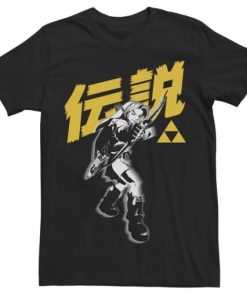 Nintendo Zelda Link Bow & Arrow Kanji T-shirt ZA