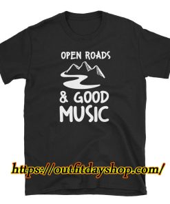 Open Roads And Good Music - Road Tripping Unisex T-Shirt ZA