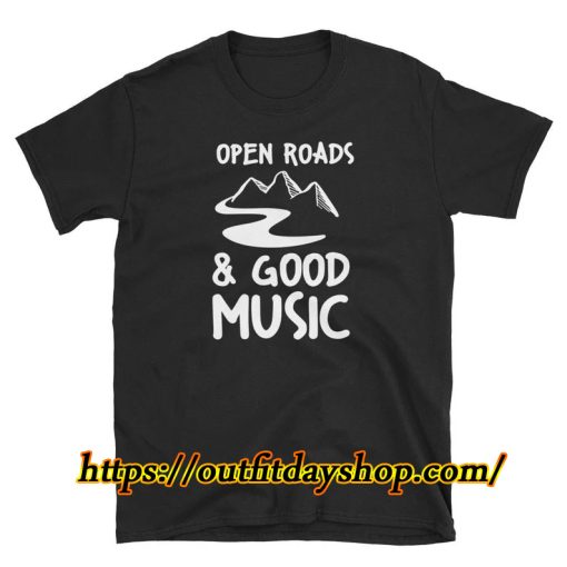 Open Roads And Good Music - Road Tripping Unisex T-Shirt ZA