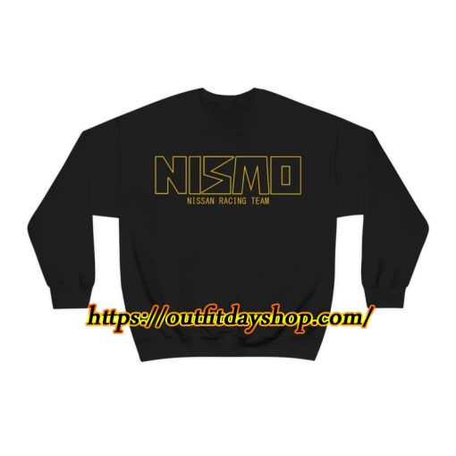 Classic Gold and Black NISMO Nissan Racing Team Logo Unisex Heavy Blend Crewneck Sweatshirt ZA