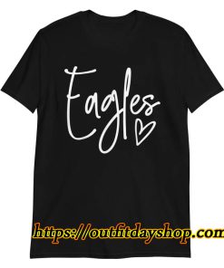 Eagles Heart School Sports Fan Team Spirit T-Shirt ZA