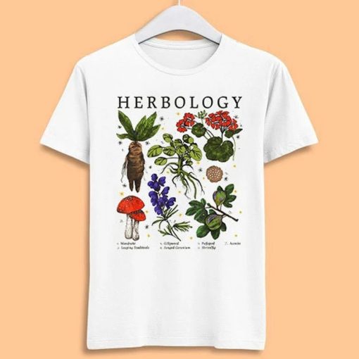 Herbology Plants Gardening Botanical Plant Lover Magic Wizard Unisex Men Women Gift Cool Cult Movie Music Fashion Top Tee T Shirt 7045 ZA